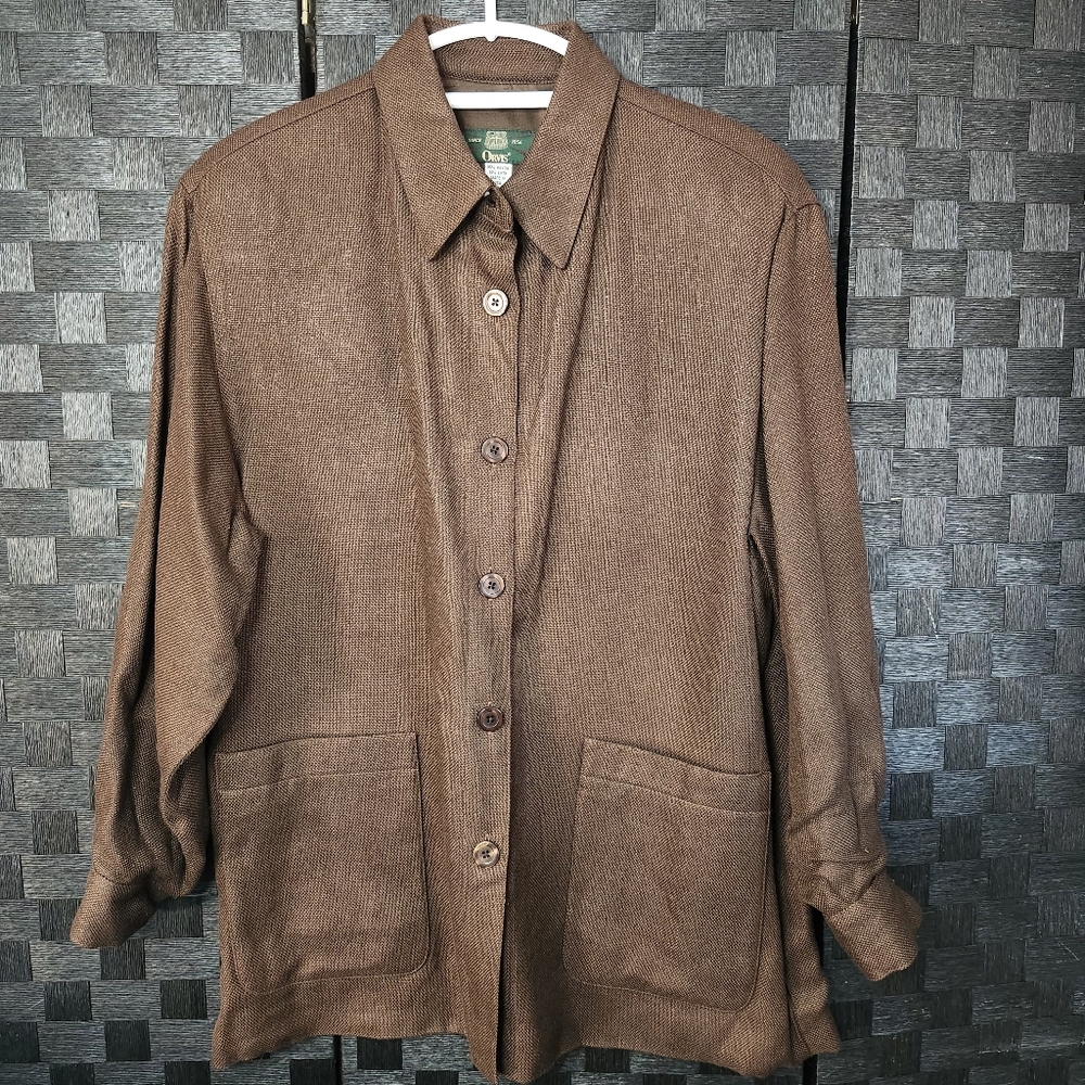 Orvis Brown Women's Button Up Jacket.